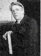 William Butler Yeats, just after stepping off blimp.